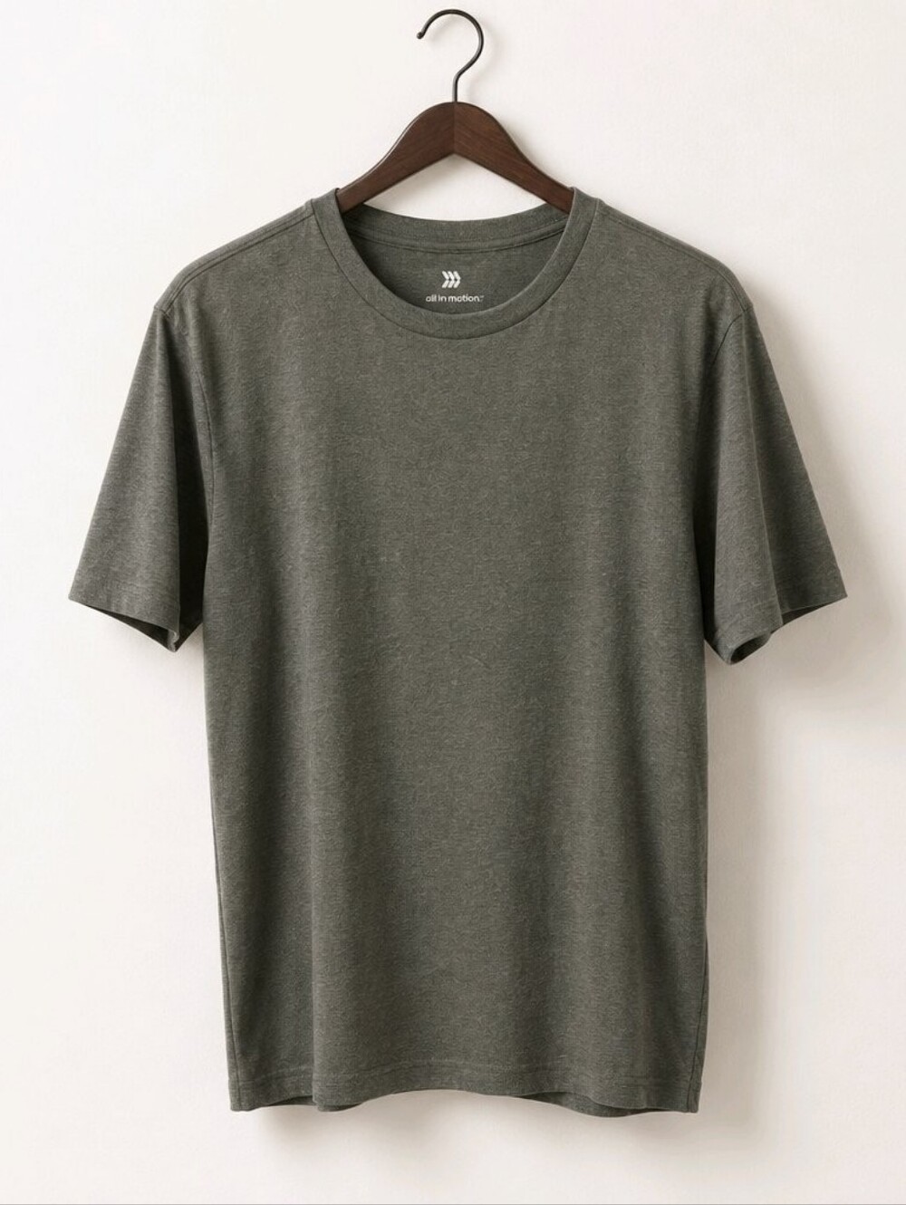 all in motion Gray Crewneck Short Sleeve Tee